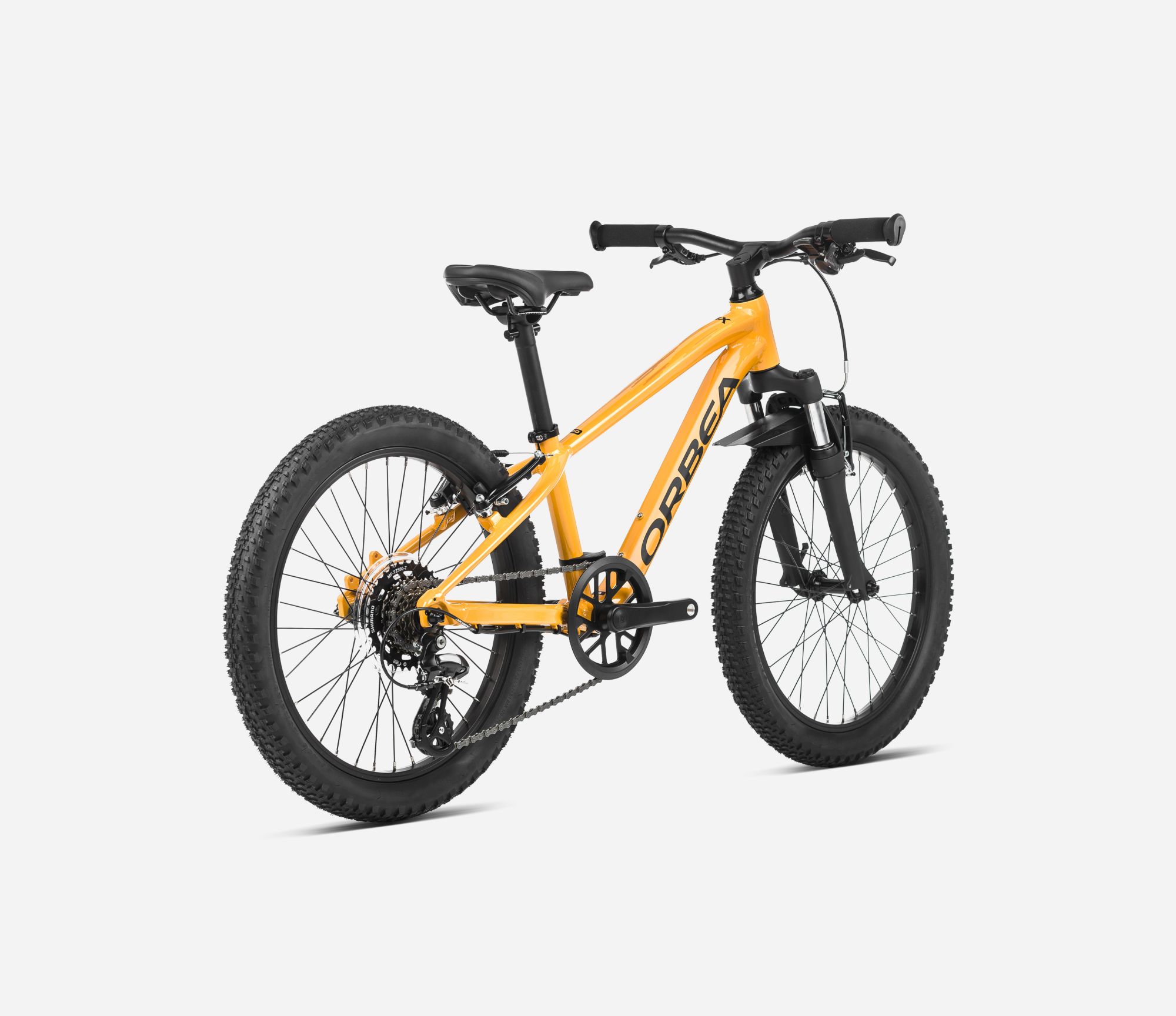 Orbea MX 20 XC 2024, Mango (Gloss) - Black (Matt), Seitenansicht hinten