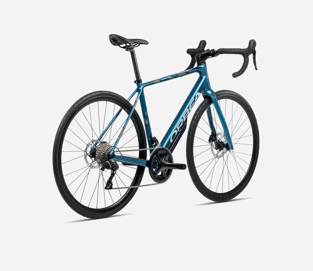 Orbea Avant H30 2025, Salte Blue (Matt) - Halo Silver (Gloss), Rückansicht