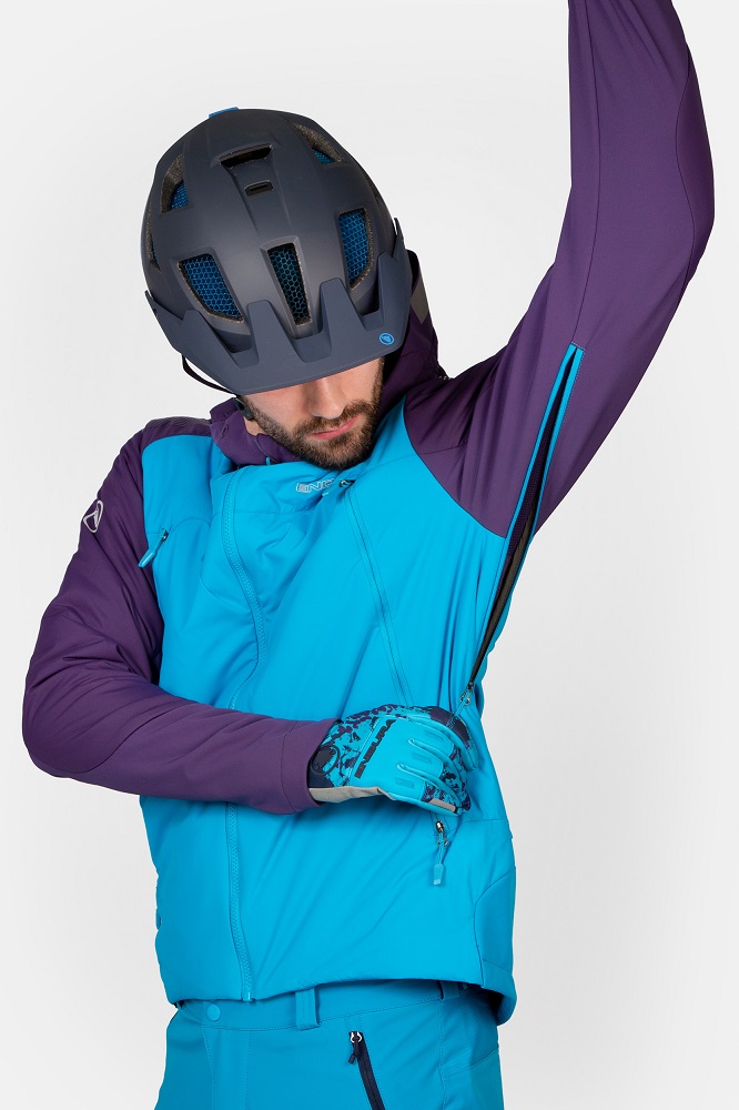 Endura MT500 Freezing Point Jacke II - Electric Blue, Detail