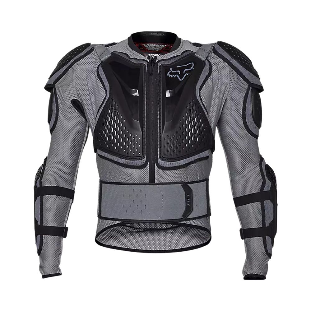 FOX Protektorjacke Titan Sport, cloud grey, Vorderansicht