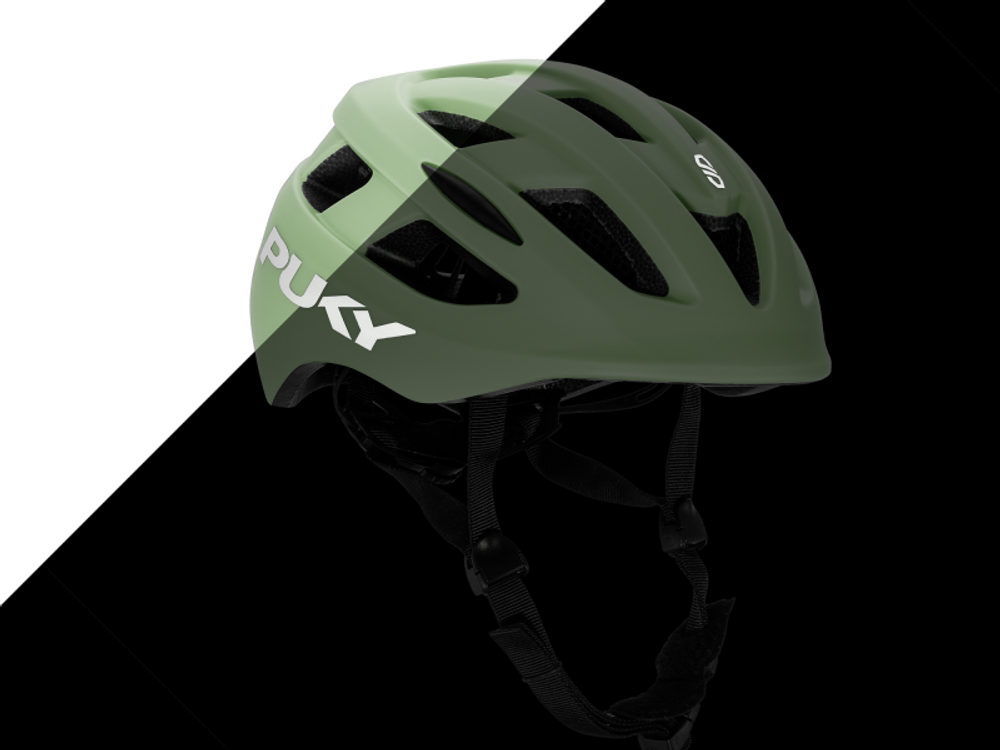 Puky Helmet S, retro green, dunkel/hell