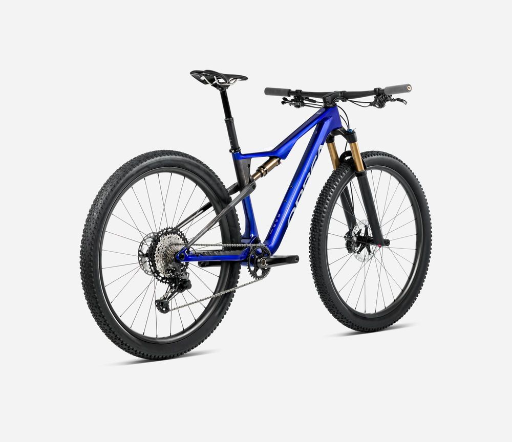 Orbea Oiz M-Pro 2025 - Cobalt Blue (Gloss) - Carbon Raw (Matt)