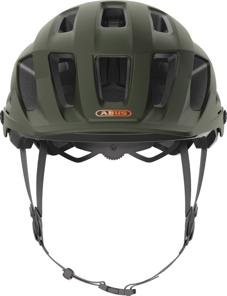 Abus Moventor 2.0 MIPS Fahrradhelm/ pine green/ Frontansicht