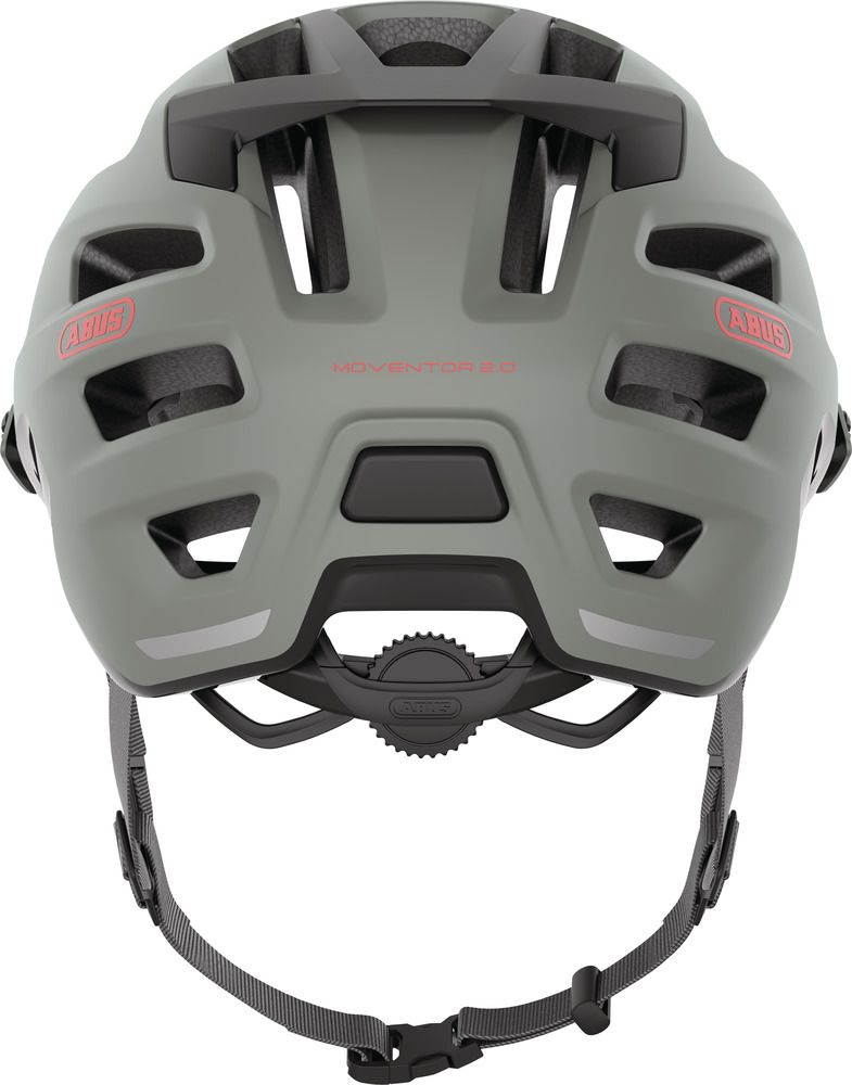 Abus Moventor 2.0 Fahrradhelm/ Chalk grey/ Rückansicht