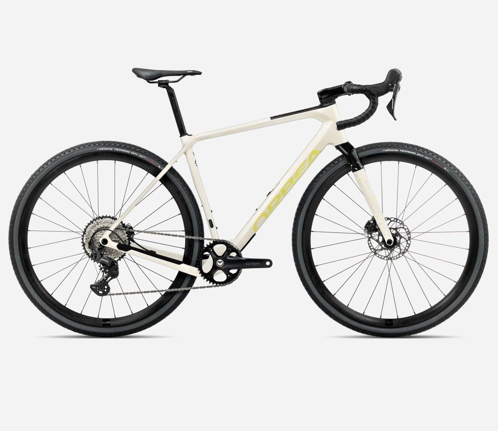 Orbea Terra M30 Team 1X 2025 - Ivory White - Spicy Lime (Gloss)