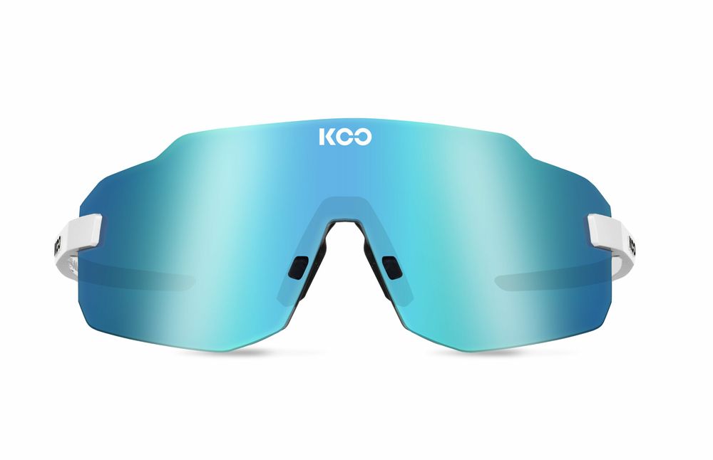 KOO SUPERNOVA Sonnenbrille - White Turquoise - Frontansicht