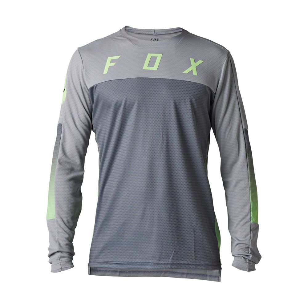 FOX Defend LS Jersey Cekt Langarmshirt, light grey