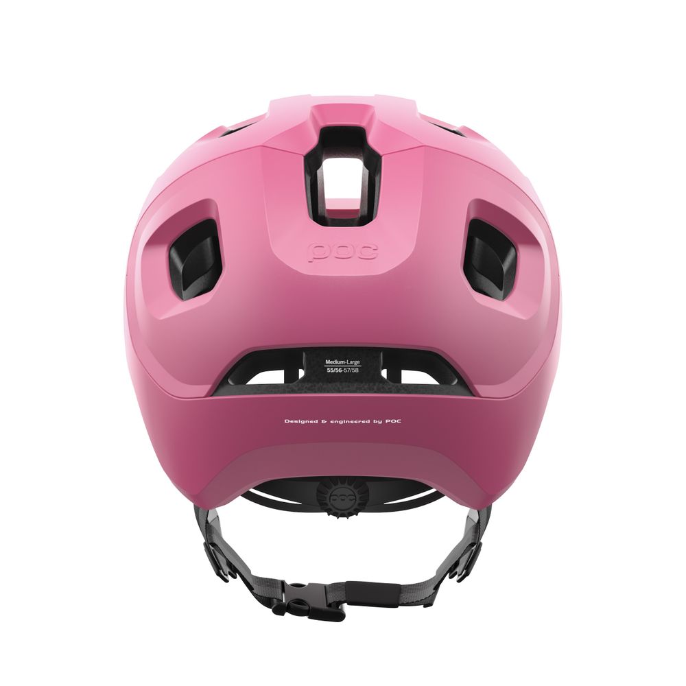 POC Axion Fahrradhelm / actinium pink matt / Rückansicht