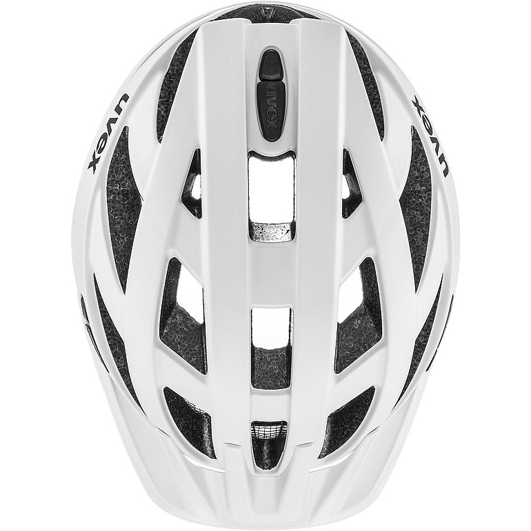 uvex i-vo cc Helm, white matt, Draufsicht