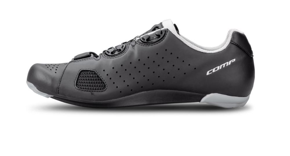 Scott Road Comp Boa Schuh, black/silver, Seitenansicht