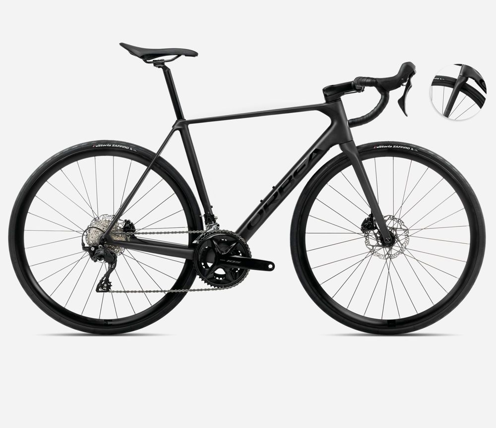 Orbea Orca M30 2025, Vulcano-Black (Matt) Black (Gloss), Seitenansicht rechts