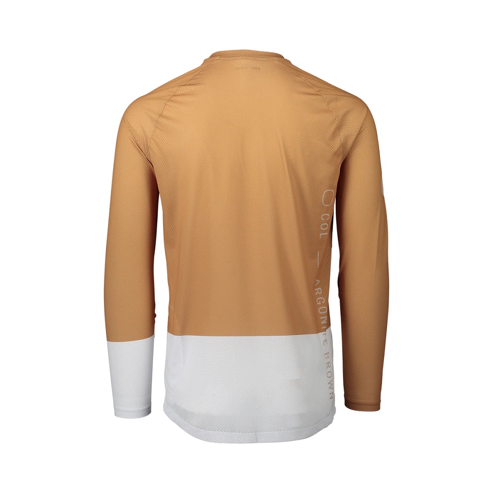 POC, MTB Pure LS Jersey - Aragonite Brown/Hydrogen White, Hinterseite