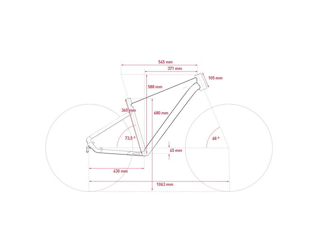 Ghost Kato Advanced 27.5 2022 - Geometrietabelle Größe XS