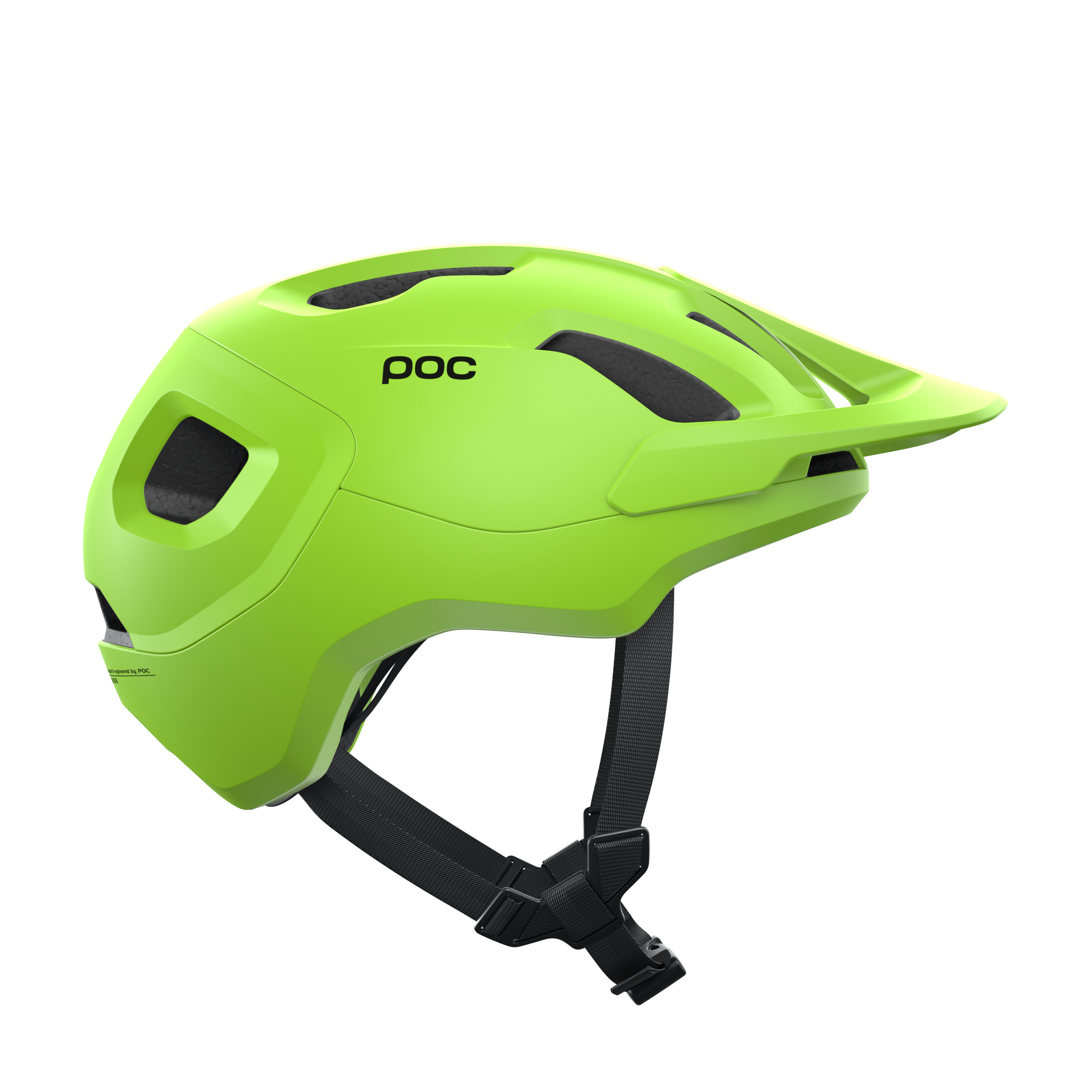 POC Axion SPIN Fahrradhelm - Fluorescent Yellow/Green Matt