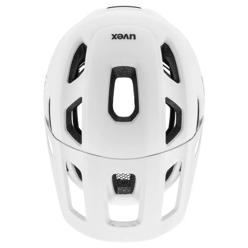 Uvex react jr. MIPS Kinderhelm - White matt - Draufsicht