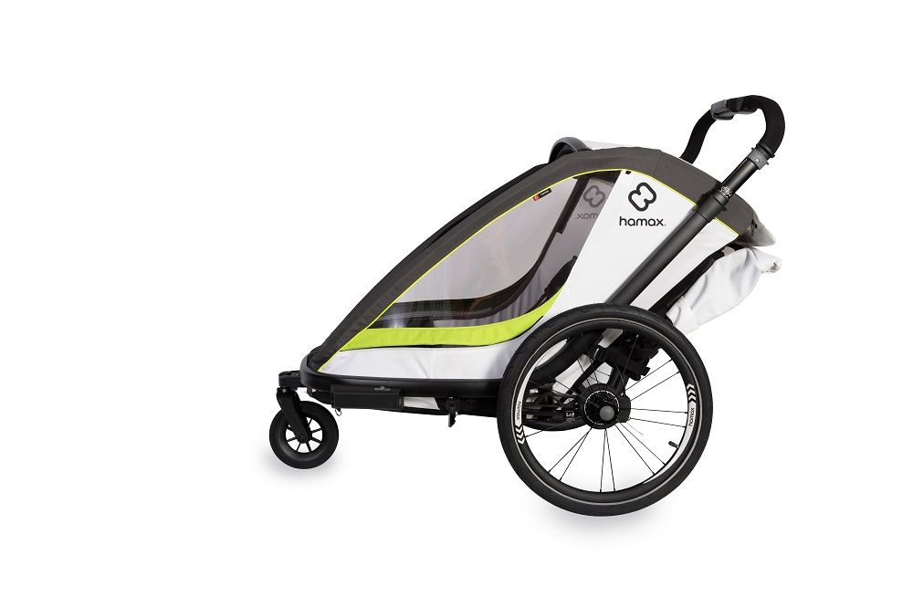 Hamax, Breeze Fahrradanhänger für Kinder 2023 - white/green