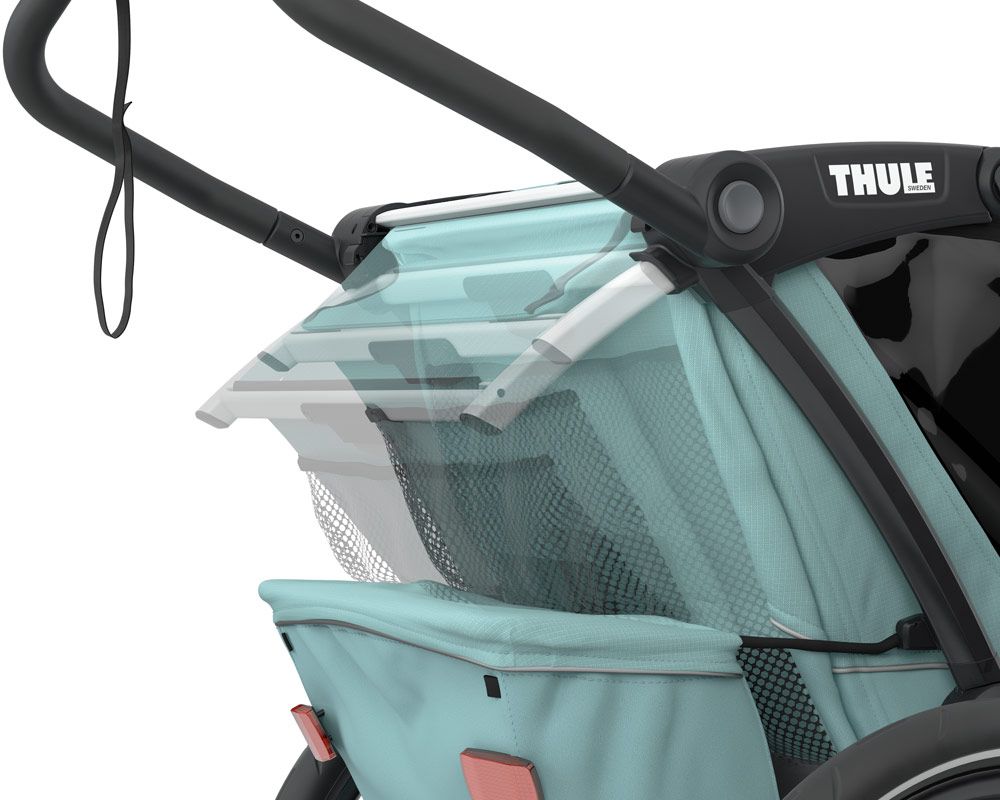 Thule Chariot Cross 1 Kinderanhänger Alaska + Gratis Ski Kit, Detail