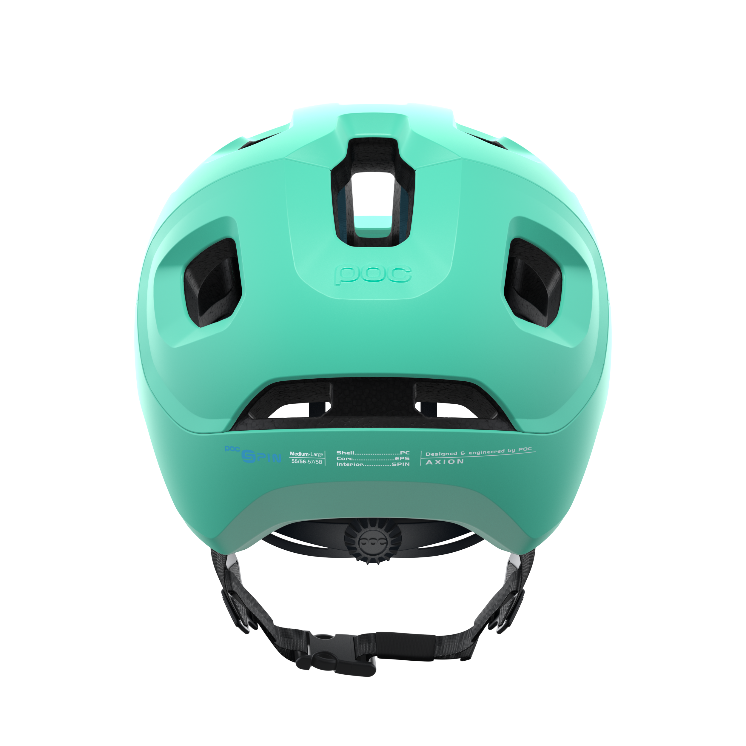 POC Axion SPIN Fahrradhelm - Fluorite Green Matt