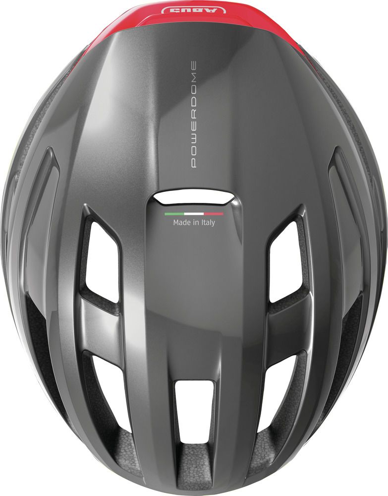 Abus PowerDome Fahhradhelm, titan, Draufsicht