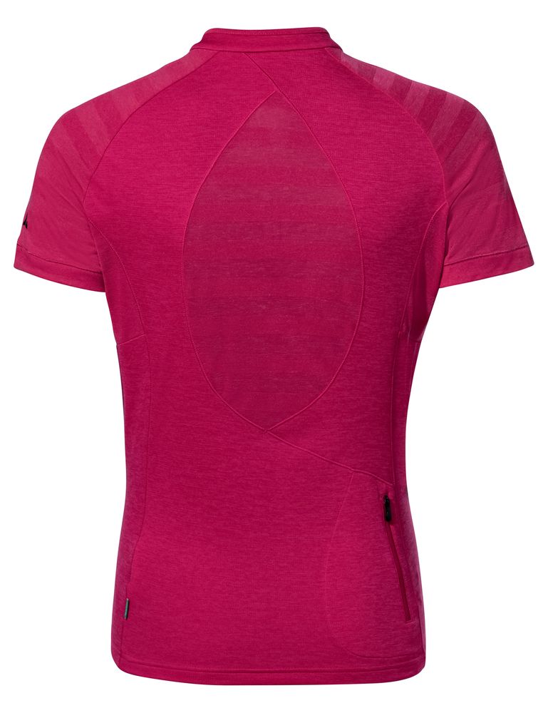 VAUDE Women's Tamaro Shirt III Damen-Radshirt in crimson red uni hinten