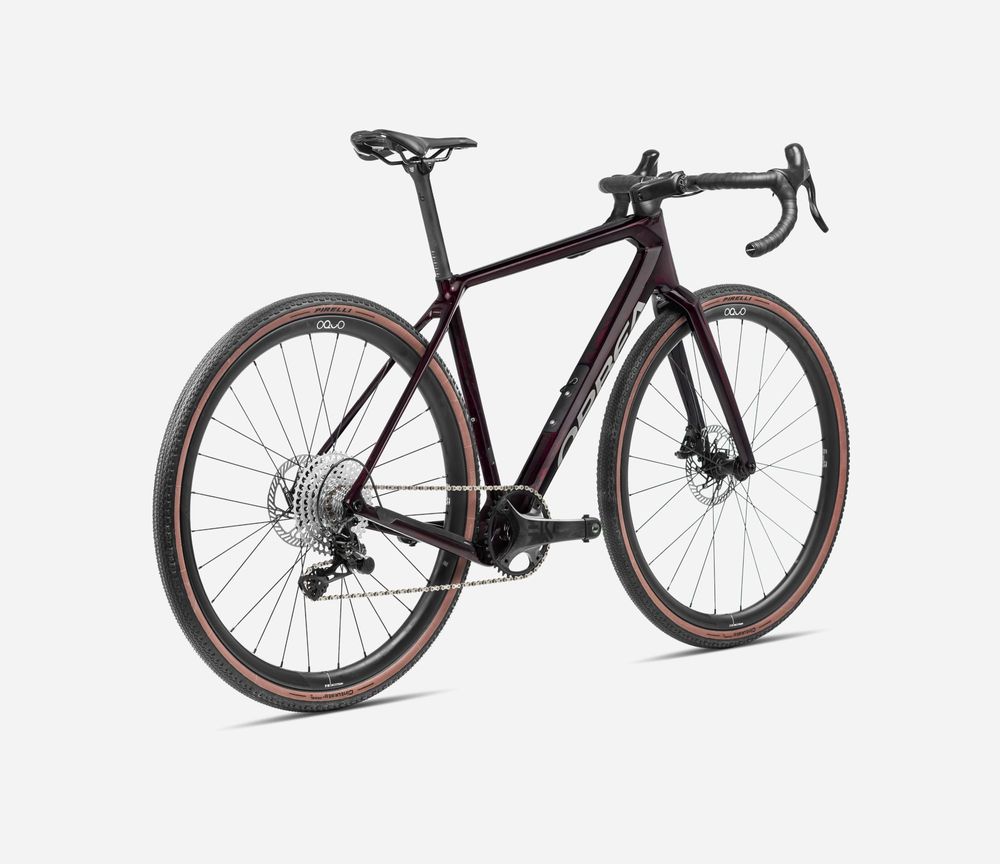 Orbea Terra M20i Team 2024, Wine Red Carbon View (Gloss), Rückansicht