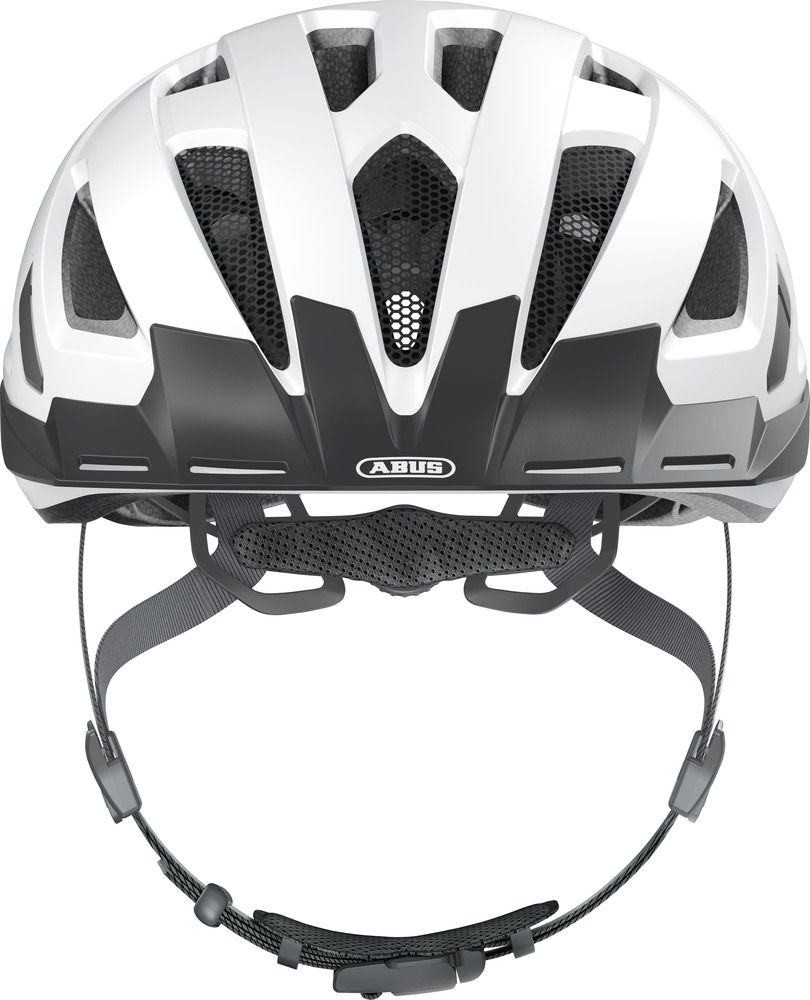 ABUS Urban-I 3.0 Fahrradhelm/ polar white/ Frontansicht