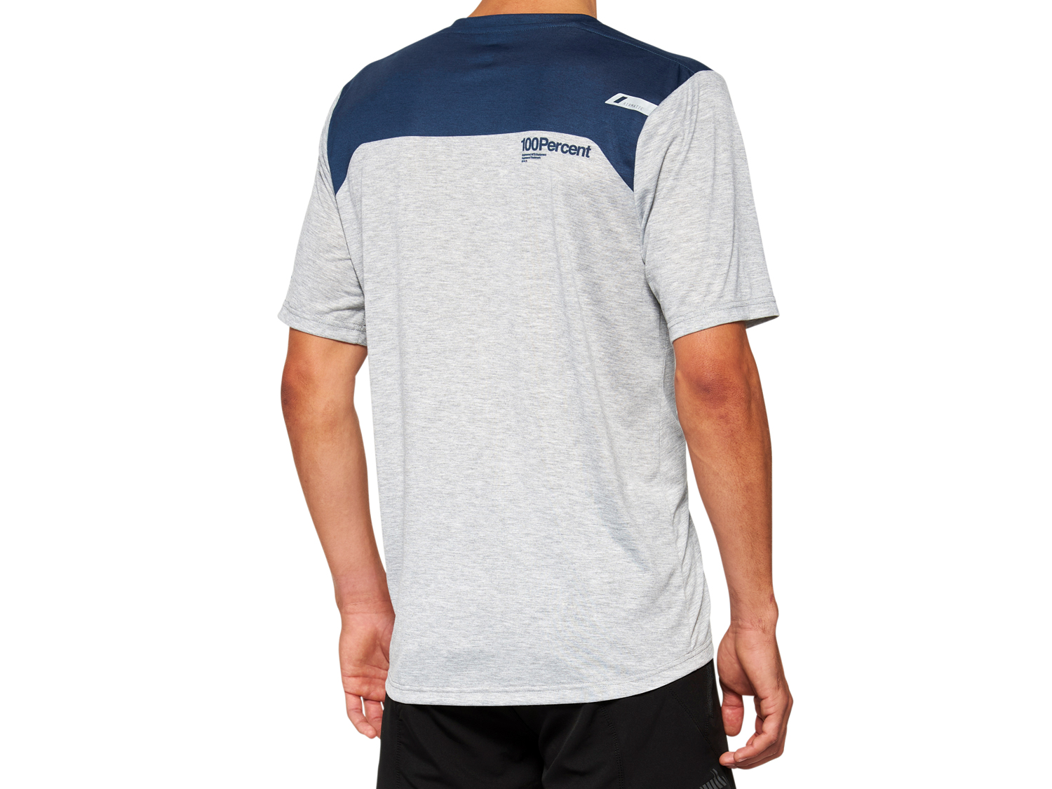 100% Airmatic Short Sleeve Jersey - grey/midnight