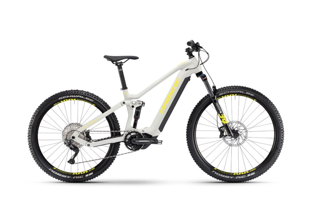 Haibike AllTrail 3 2023 - grey/neon yellow - gloss - Seitenansicht