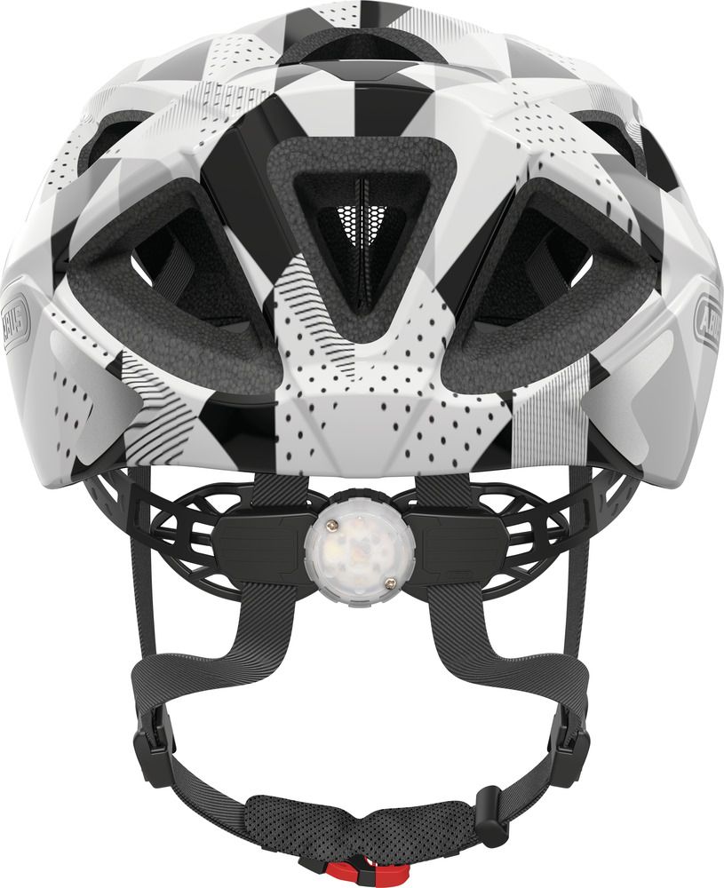 Abus ADURO 2.0 Fahrradhelm/ white triangle/ Rückansicht