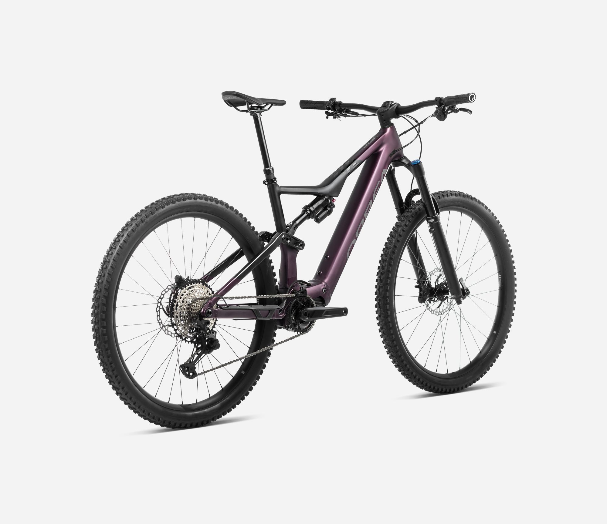 Orbea Rise H20 2024, Metallic Mulberry-Black (Matt), Rückansicht