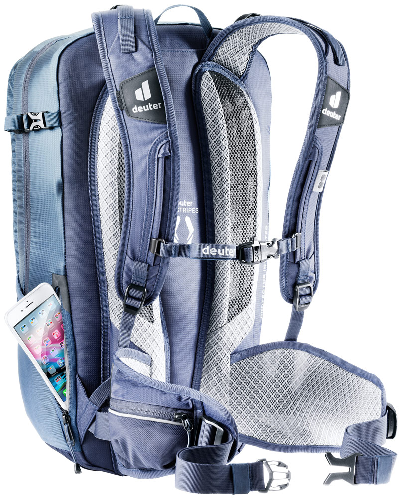 deuter Flyt 20 Protektor-Rucksack in marine navy blau mit handytasche