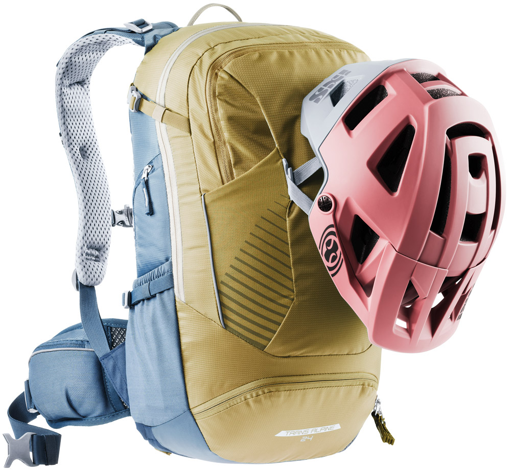 Deuter Trans Alpine 24 Rucksack in clay marine mit helm