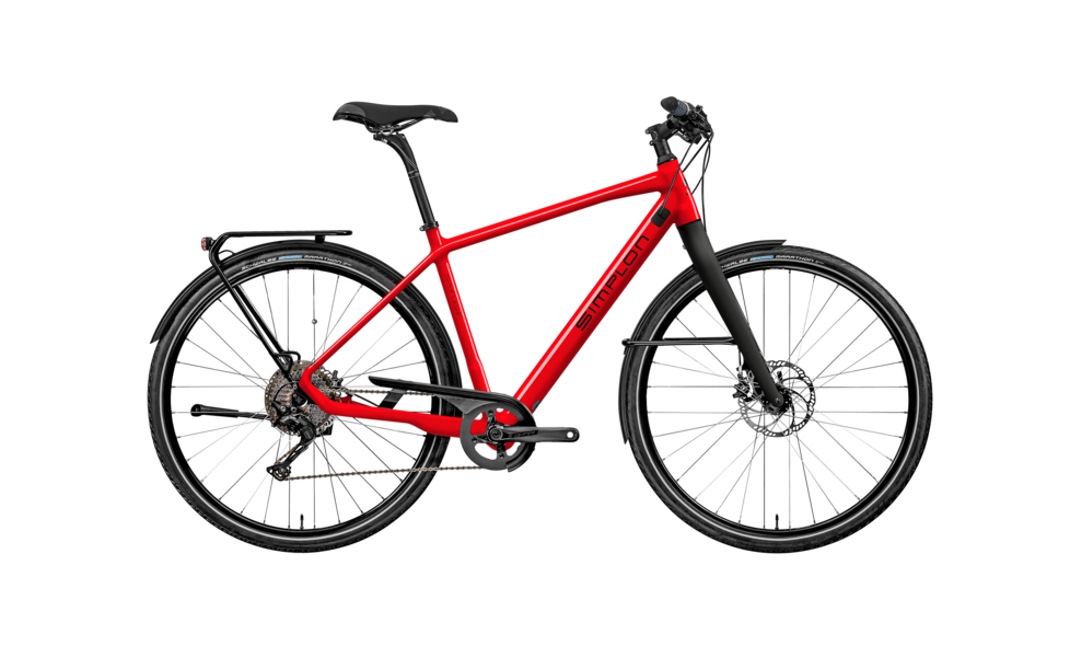 Simplon Spotlight Mahle Herren, Deore-30 Disc 2022, Cosmic Red Glossy / Black Matt, Seitenansicht