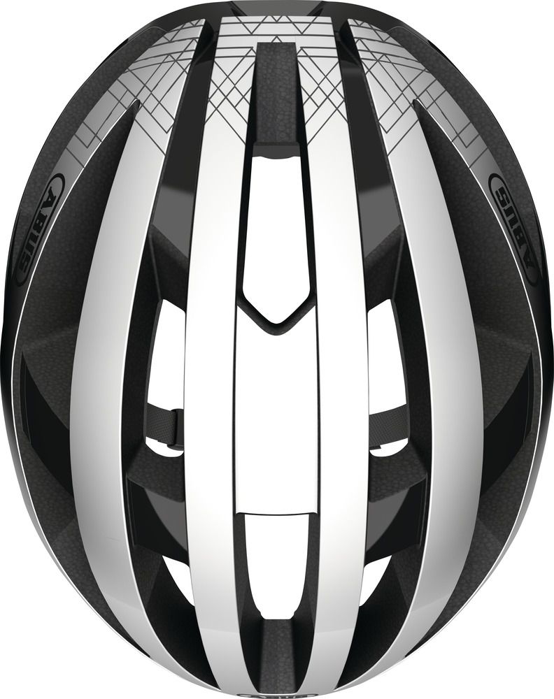 Abus VIANTOR Fahrradhelm/ gleam silver/ Draufsicht