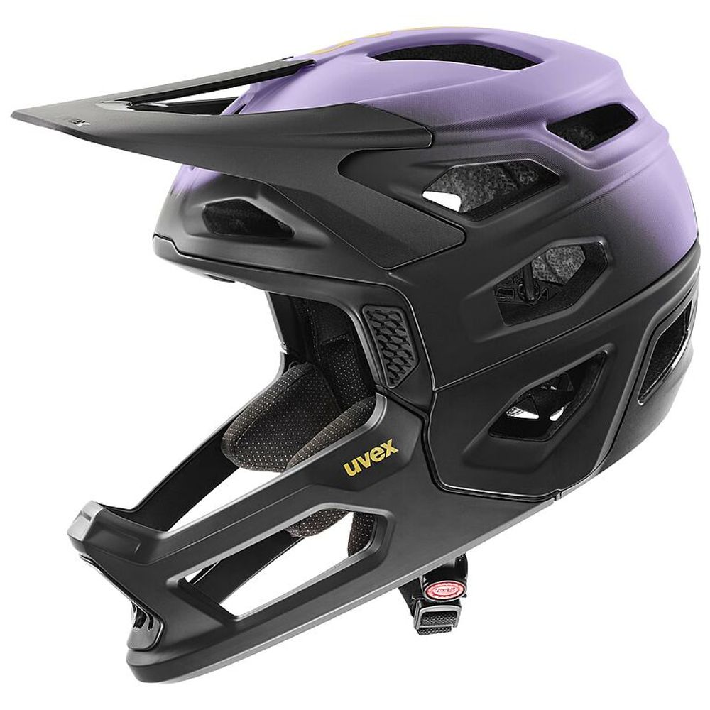 uvex revolt Helm, lilac black matt, Seitenansicht links