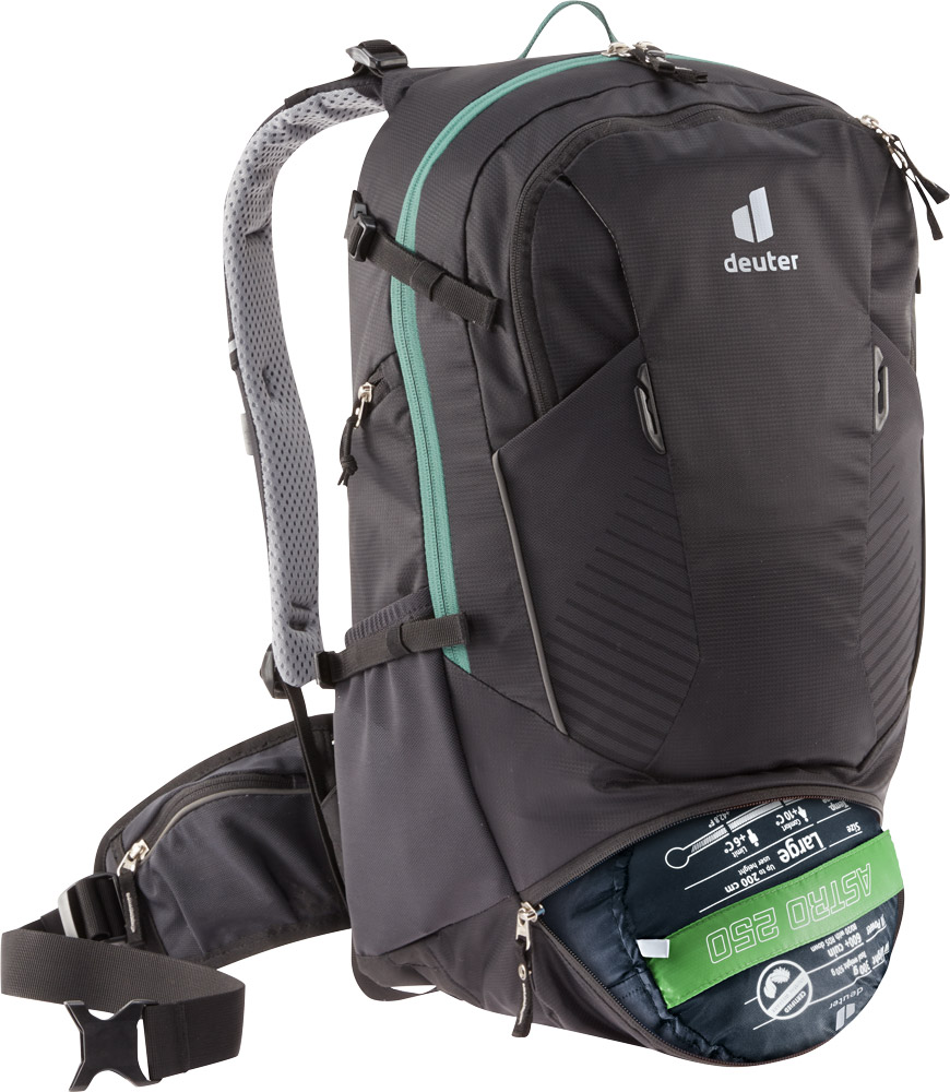 Deuter Trans Alpine 24 Rucksack schwarz offen unten