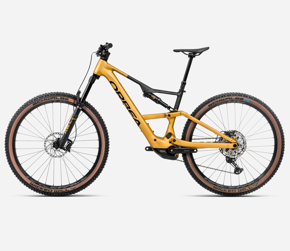 Orbea Rise SL H20 2025, Bumblebee Yellow-Black (Matt), Seitenansicht