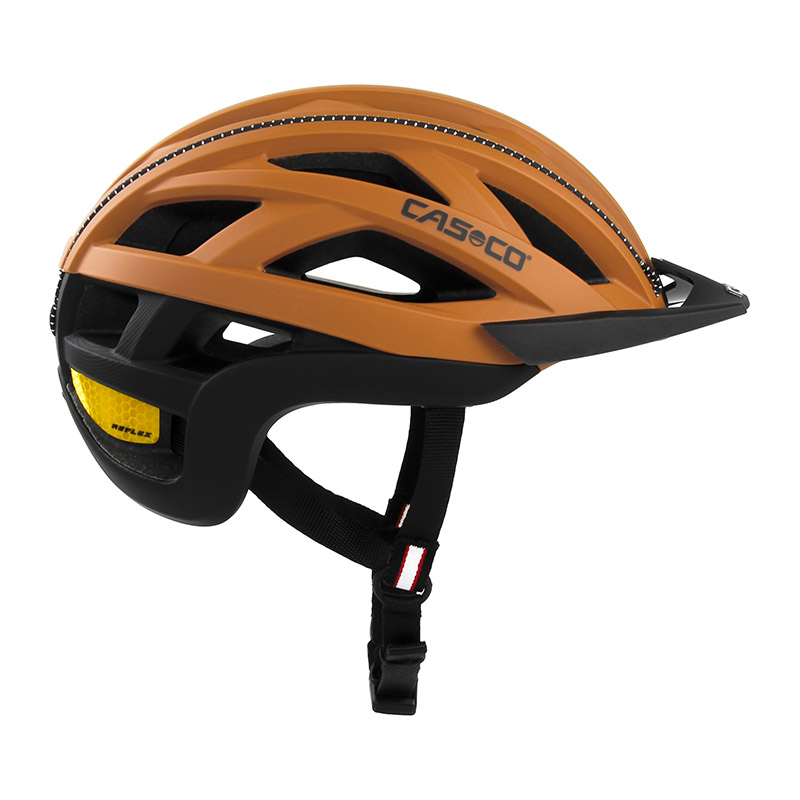 CASCO Cuda 2 Fahrradhelm, orange-schwarz matt, Seitenansicht