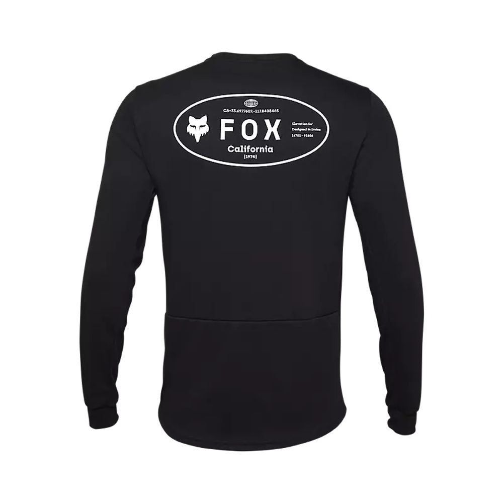 FOX Ranger DR MD Long Sleeve Jersey - Black - Rückansicht