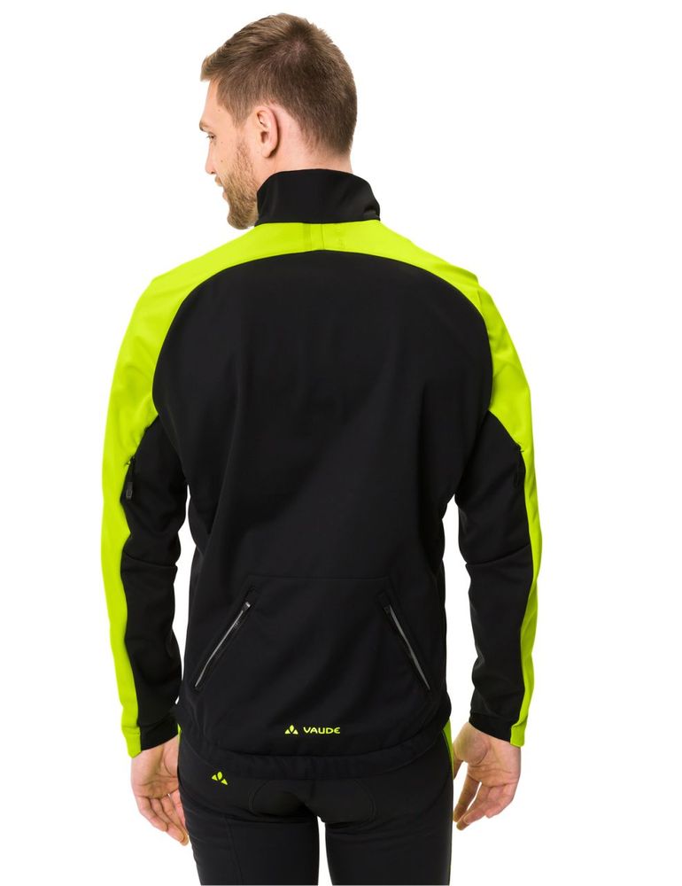 Vaude Men's Posta Softshell Jacket VI in neon yellow Rückseite