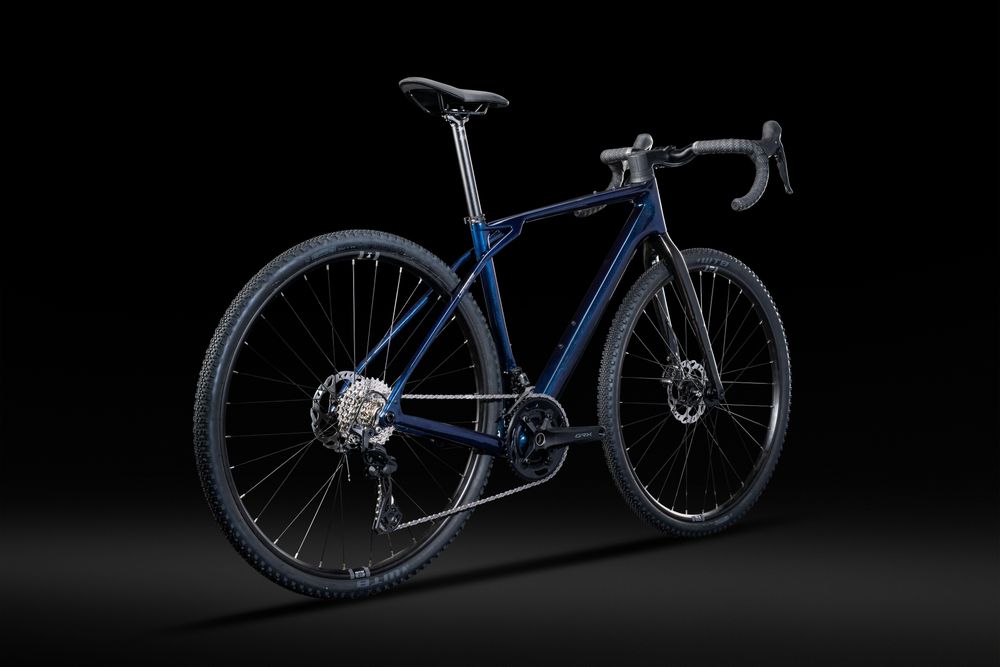 Lapierre Crosshill CF 5.0 2025, crepuscule blue - glossy, Seitenansicht hinten