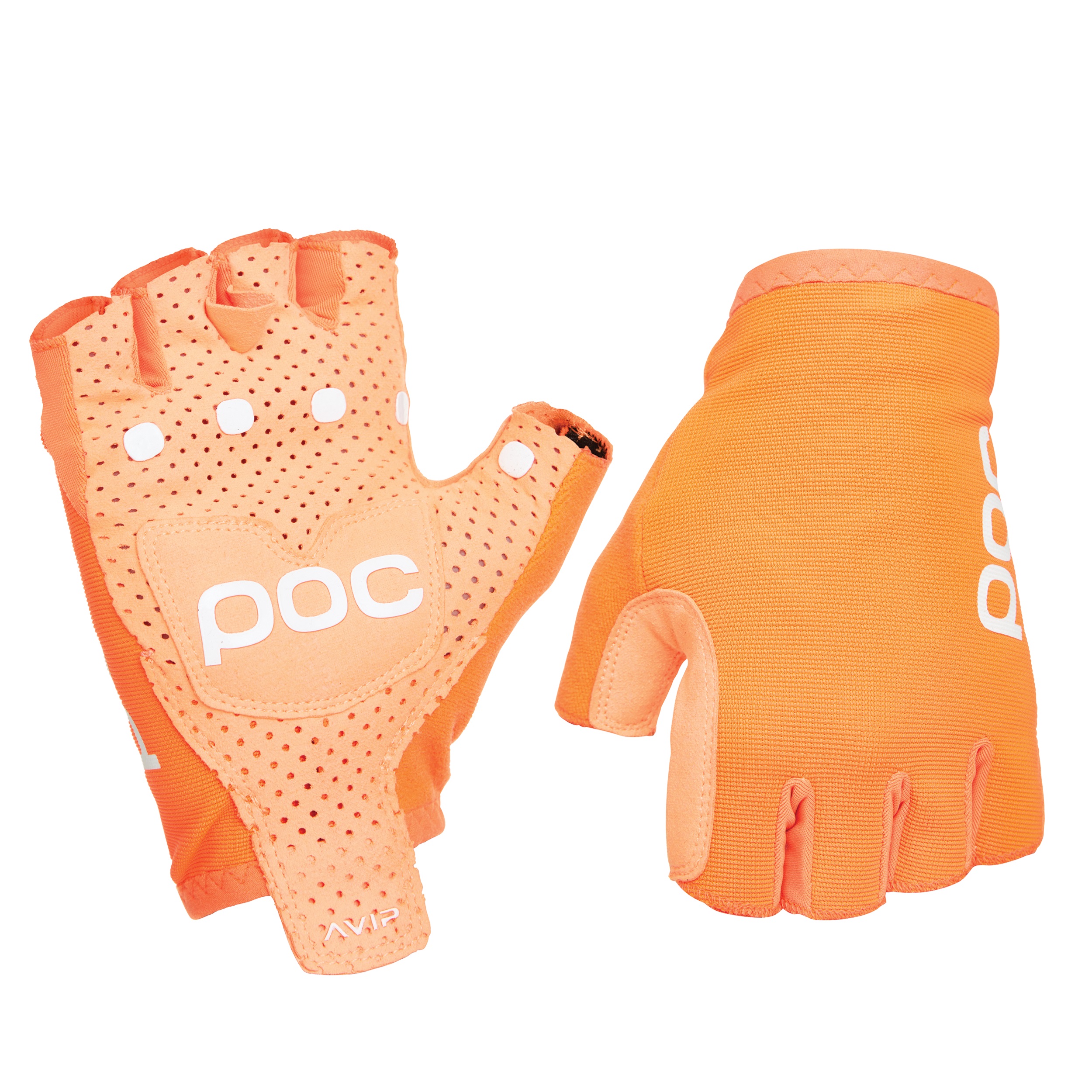 POC AVIP glove short Handschuhe POC AVIP Glove Long, zink orange, Vorder/-Rückansicht