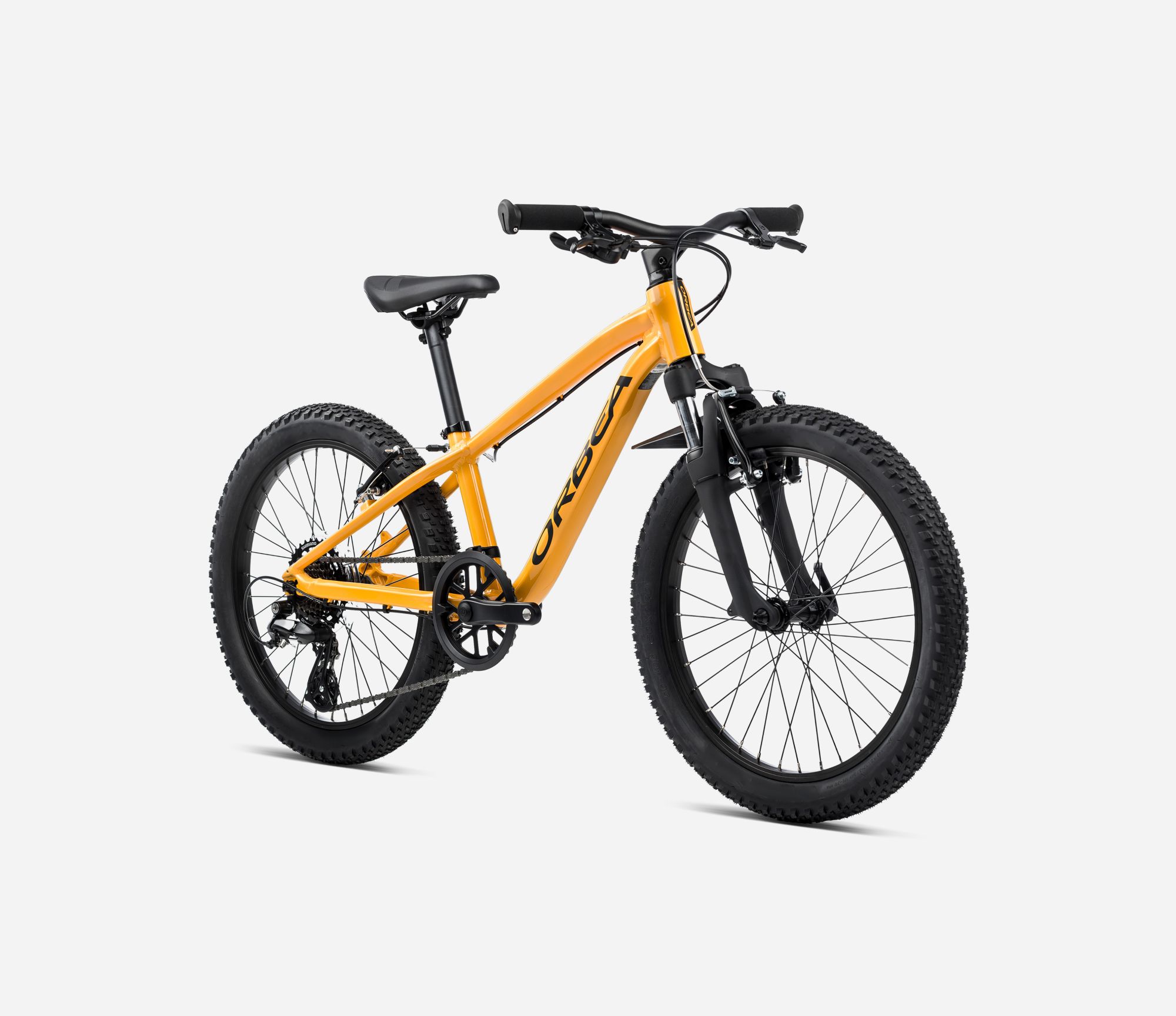 Orbea MX 20 XC 2024, Mango (Gloss) - Black (Matt), Seitenansicht vorne