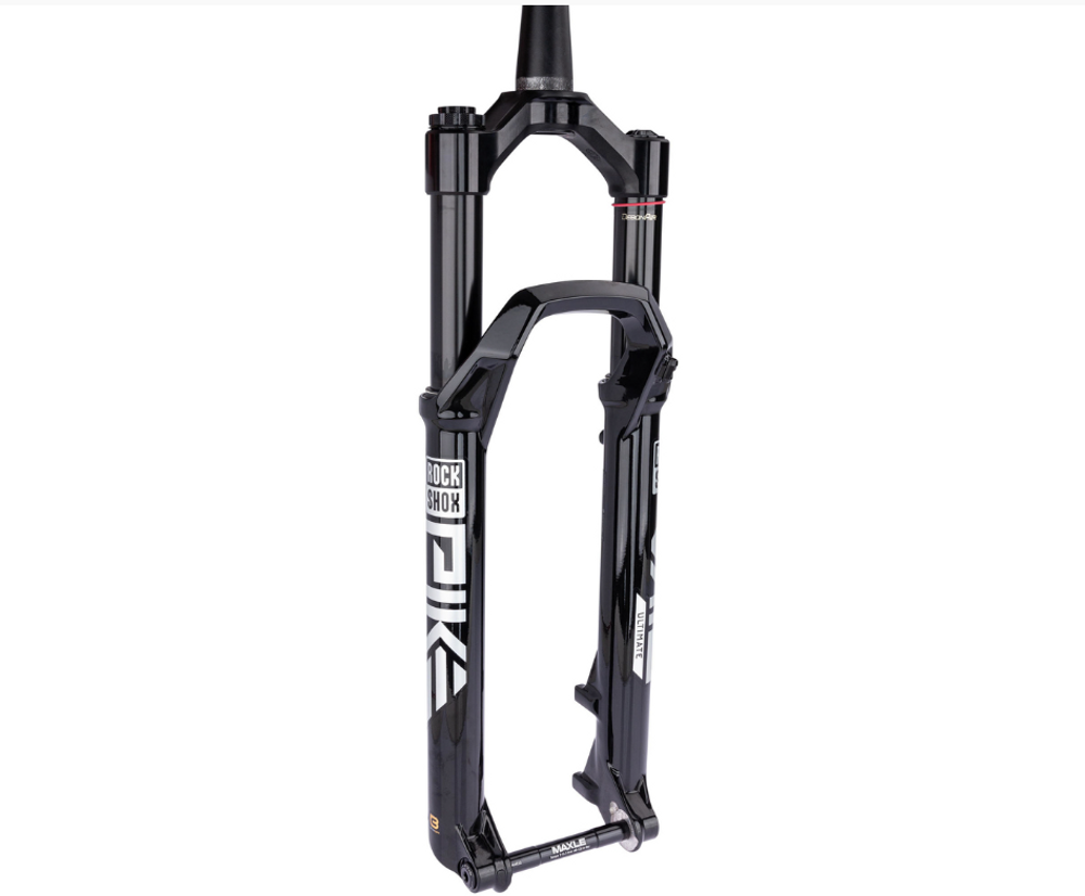 Rockshox Federgabel "Pike Ultimate RC2" 27,5 Zoll + / 29 Zoll, schwarz, seitliche Ansicht