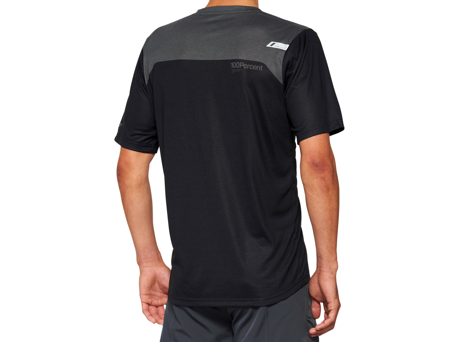 100% Airmatic Short Sleeve Jersey - black/charcoal