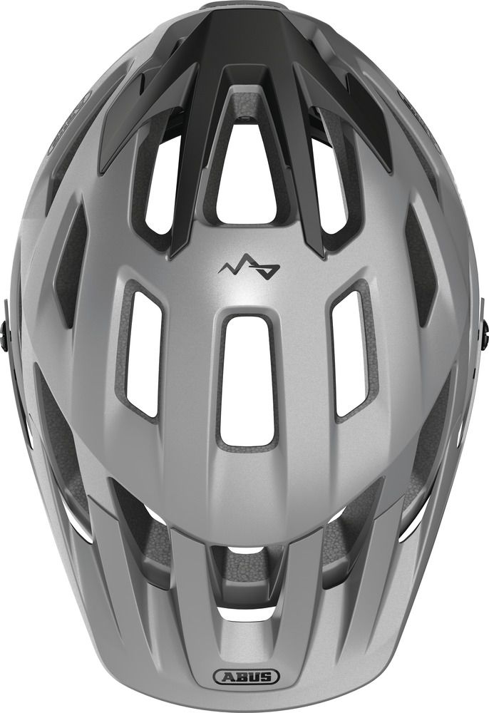 Abus Moventor 2.0 Fahrradhelm/ Ti silver/ Draufsicht