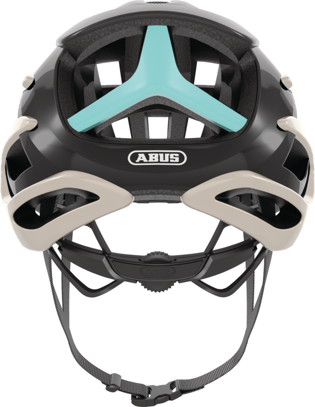 Abus AIRBREAKER Fahrradhelm, champagne gold, Rückansicht
