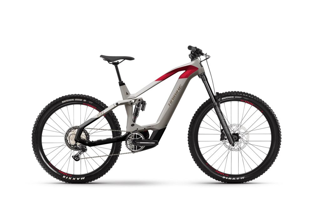 Haibike HYBE 9 2023 - grey/red/black - matt &amp; gloss - Seitenansicht