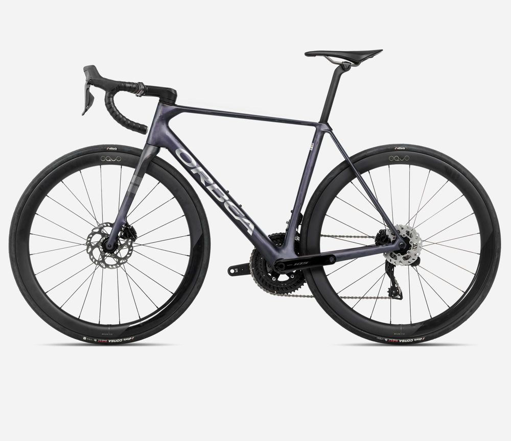 Orbea Orca M30iLTD 2025, Tanzanite (Matt) - Carbon Raw (Matt), Seitenansicht links