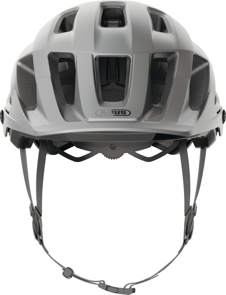 Abus Moventor 2.0 Fahrradhelm/ Ti silver/ Frontansicht